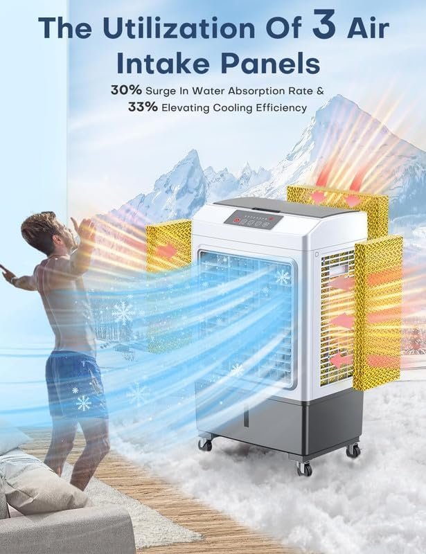 BALKO Mini Air Conditioner for Room ＆ Evaporative Air Cooler