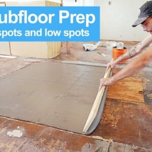 How To Prep Wood Subfloor for Luxury Vinyl Plank Flooring for Beginners. Fix High and Low Spots!