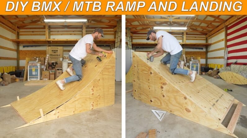 How To Build a 4 Foot Bike Ramp and Landing | BMX, MTB, Dirt Bike